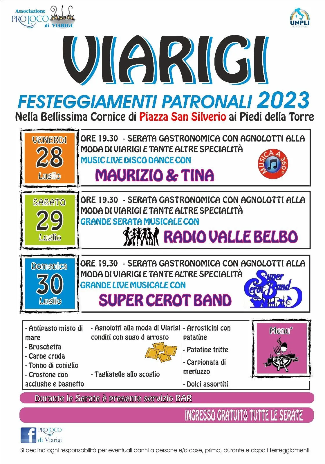 Viarigi | Festeggiamenti patronali 2023
