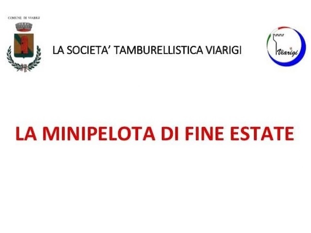 Viarigi | La Minipelota di fine estate
