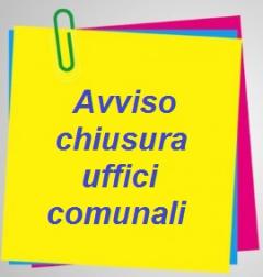 Chiusura Uffici Comunali Sabato 2 Novembre 2024